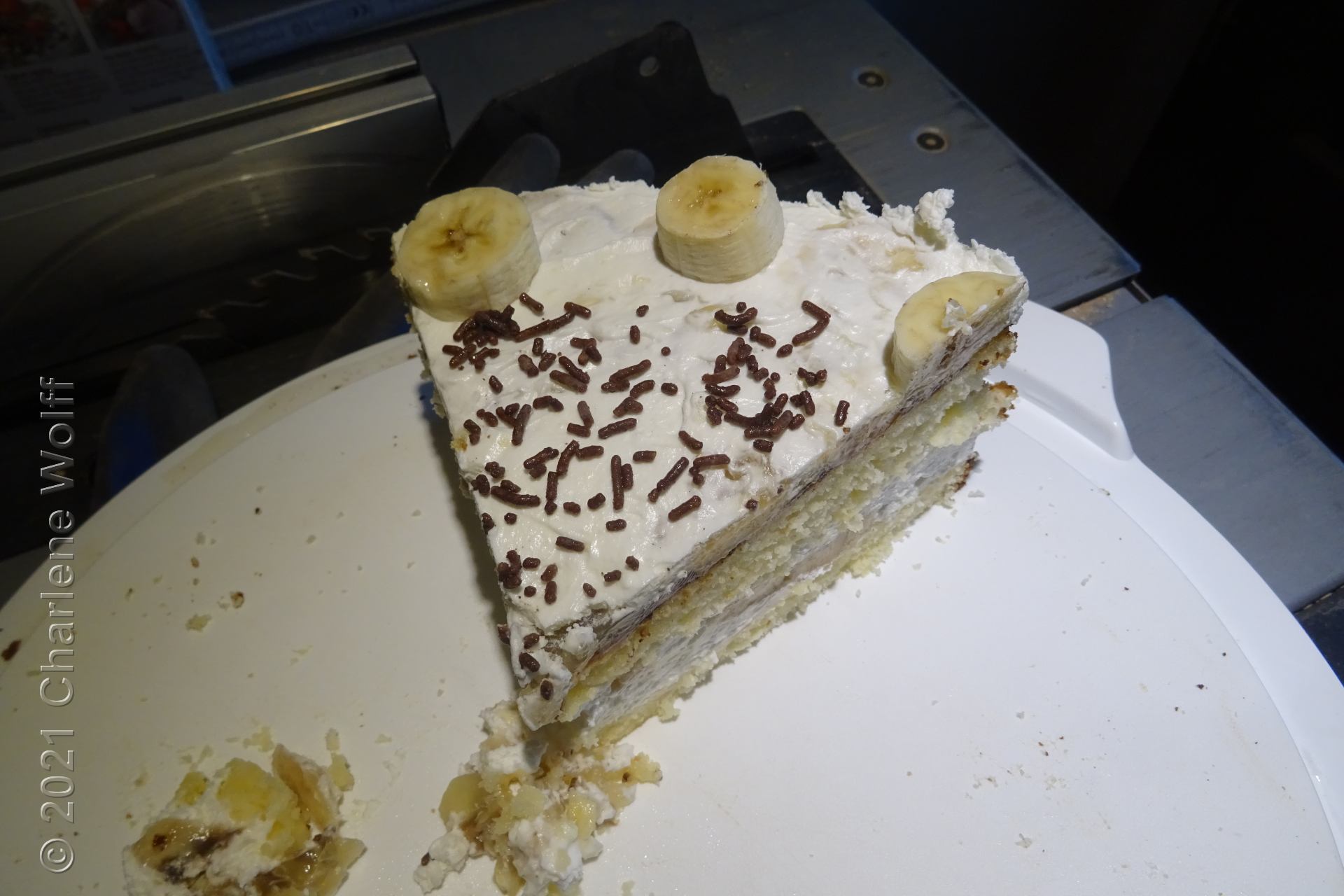 Ein kleiner Rest Bananentorte